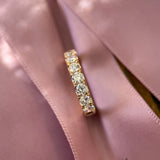 M & Co. Yellow Gold Pavé Lab Diamond Full Eternity Band
