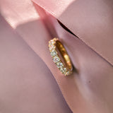 M & Co. Yellow Gold Pavé Lab Diamond Full Eternity Band