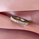 M & Co. White Gold Pavé Lab Diamond Full Eternity Band