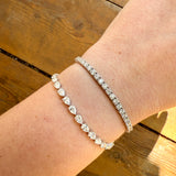 M & Co. Pear Lab Grown Diamond Tennis Bracelet