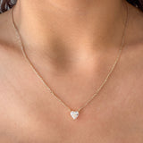 M & Co. Prong-Set Heart Pendant