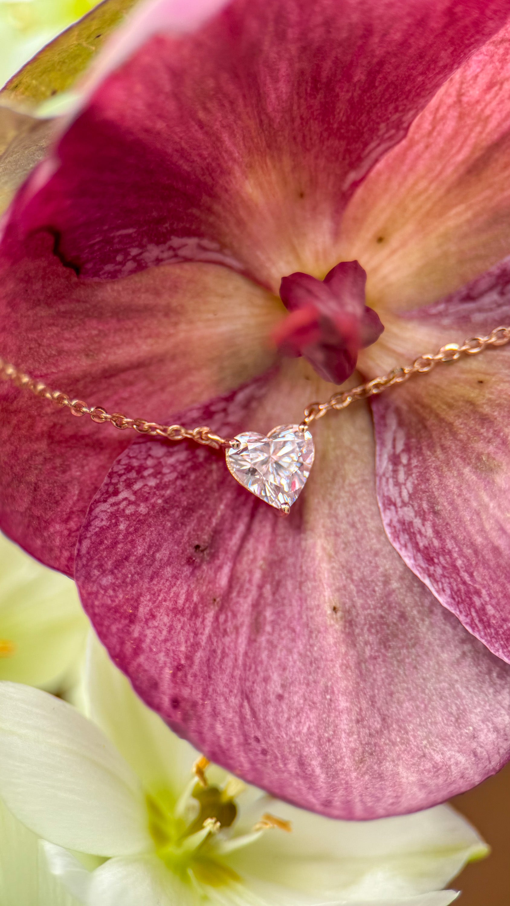 M & Co. Prong-Set Heart Pendant