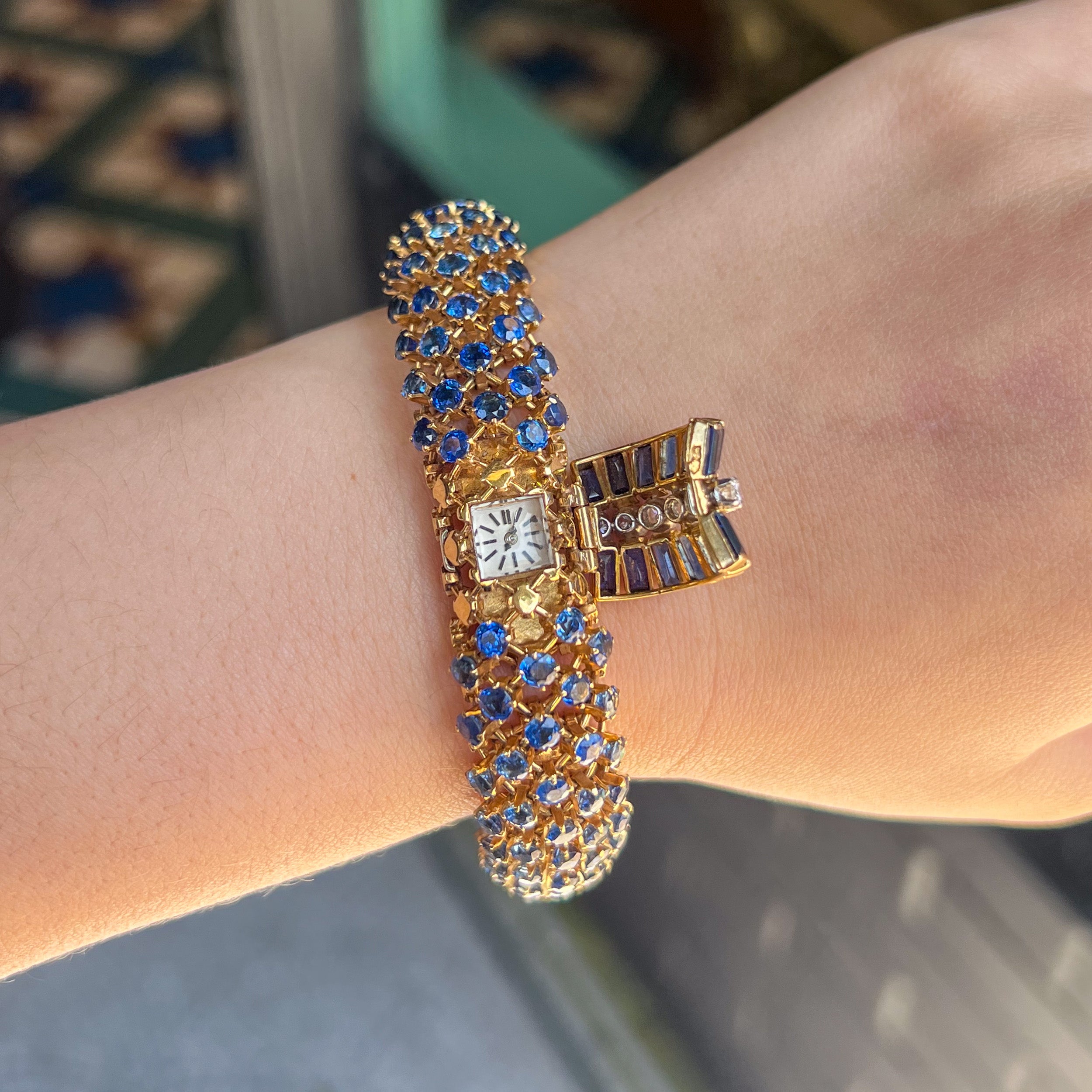 Vintage Audemars Piguet Sapphire & Diamond Bracelet Watch