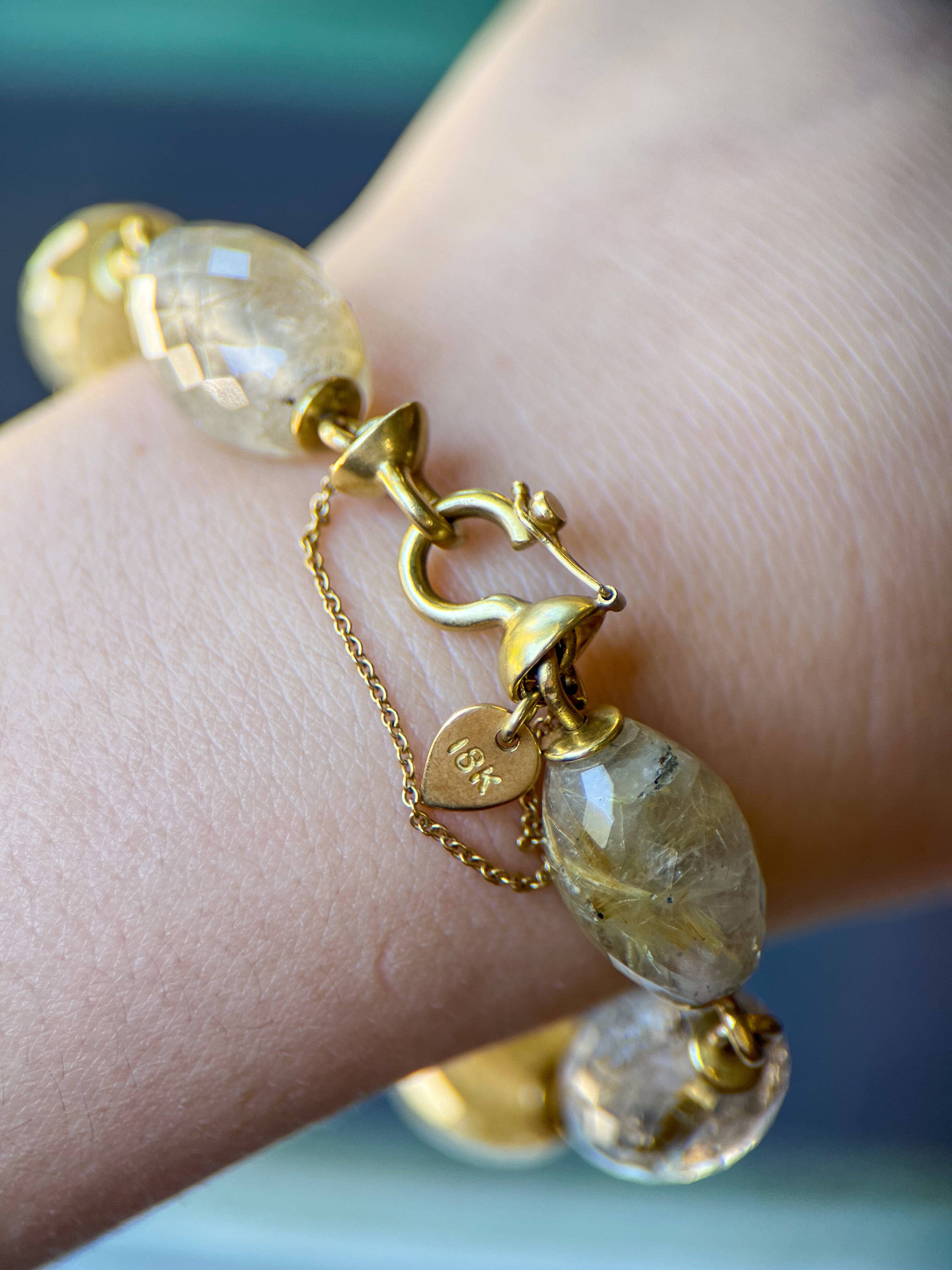 Me&Ro 18k Rutilated Quartz Bracelet