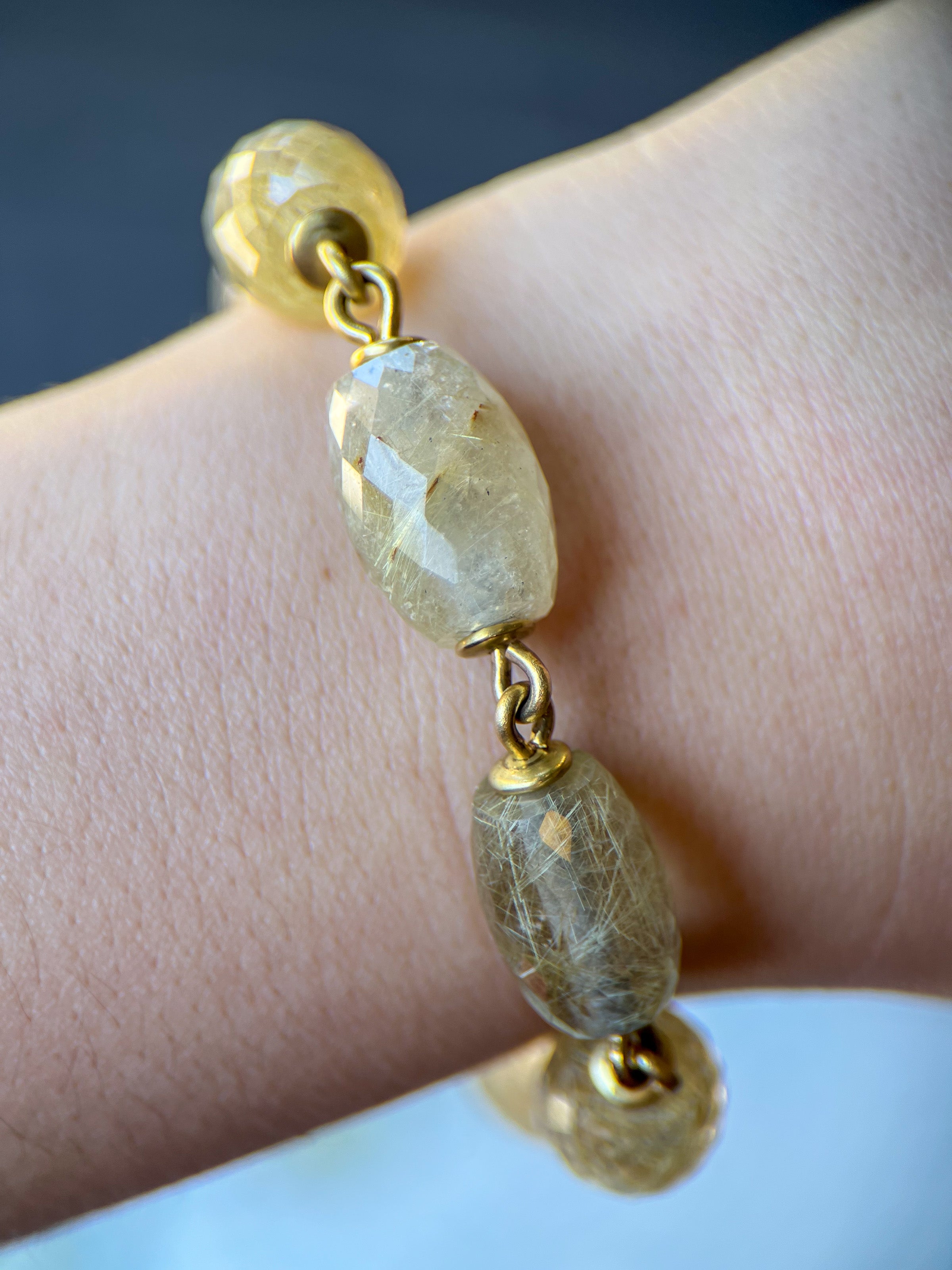 Me&Ro 18k Rutilated Quartz Bracelet
