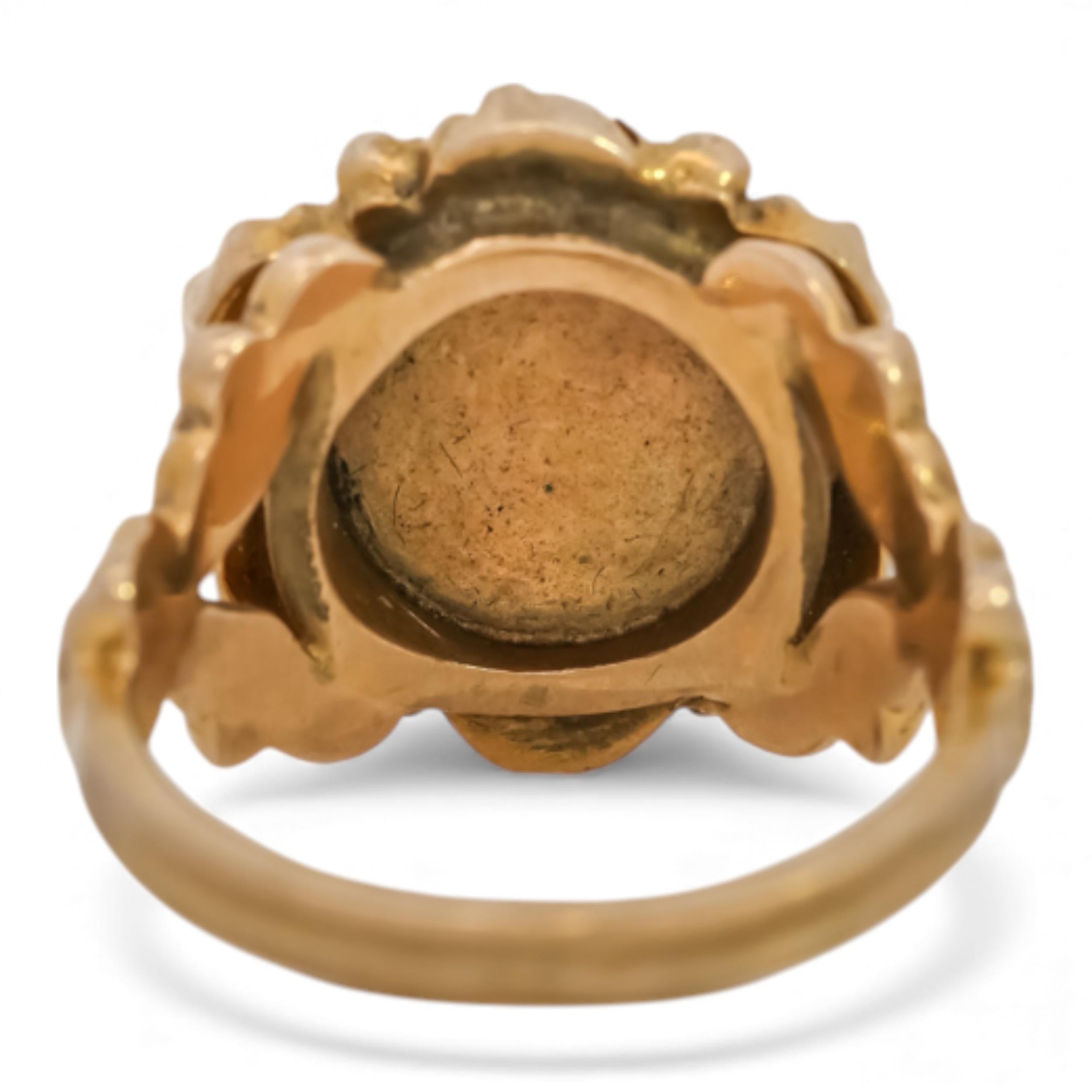 Victorian English 9ct Amethyst & Turquoise