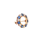Edwardian Tiffany & Co. Yogo Gulch Montana Sapphire & Diamond Circle Brooch