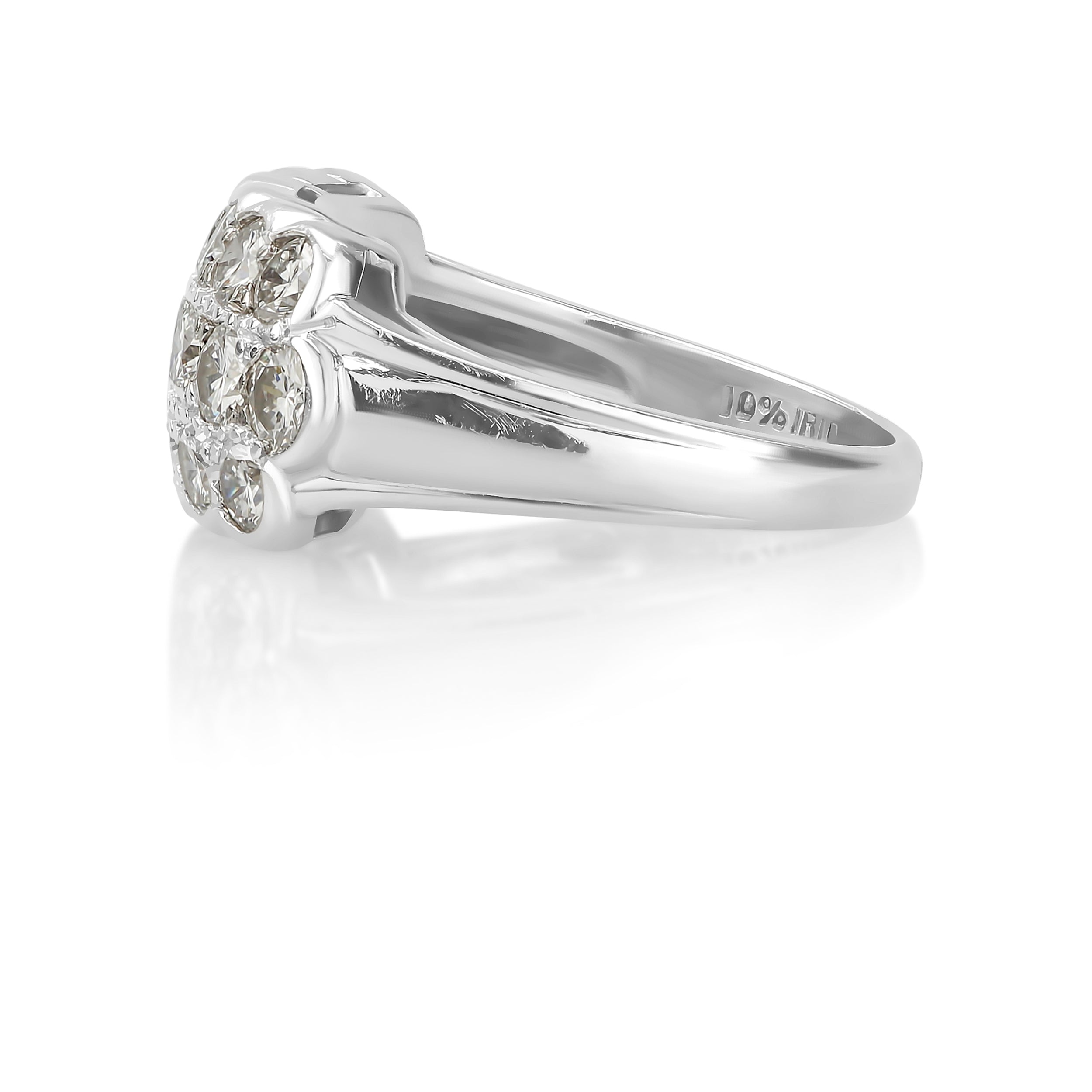 Platinum 2.75 CT Diamond Princess Ring
